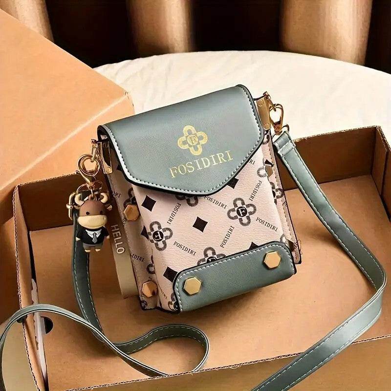 Buycenter Small Crossbody Phone Bag - Travel Cellphone Wallet in Coffee - Buy Center