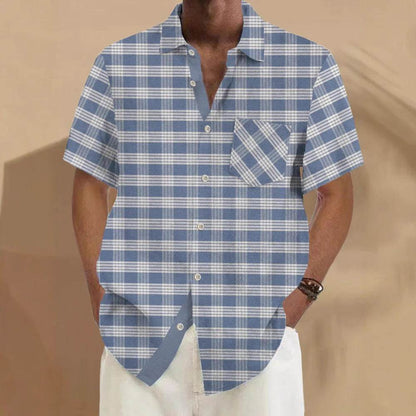 Men's Summer Cardigan - Loose Fit Short Sleeve Casual Style 2025 - Buy Center