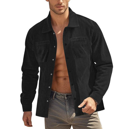 Men's Heavy Corduroy Long Sleeve Shirt - Stylish & Comfortable Fit - Buy Center
