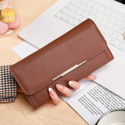 New Ladies' Tri-fold Purse - Ultra-Light PU Wallet in Stylish Colors - Buy Center