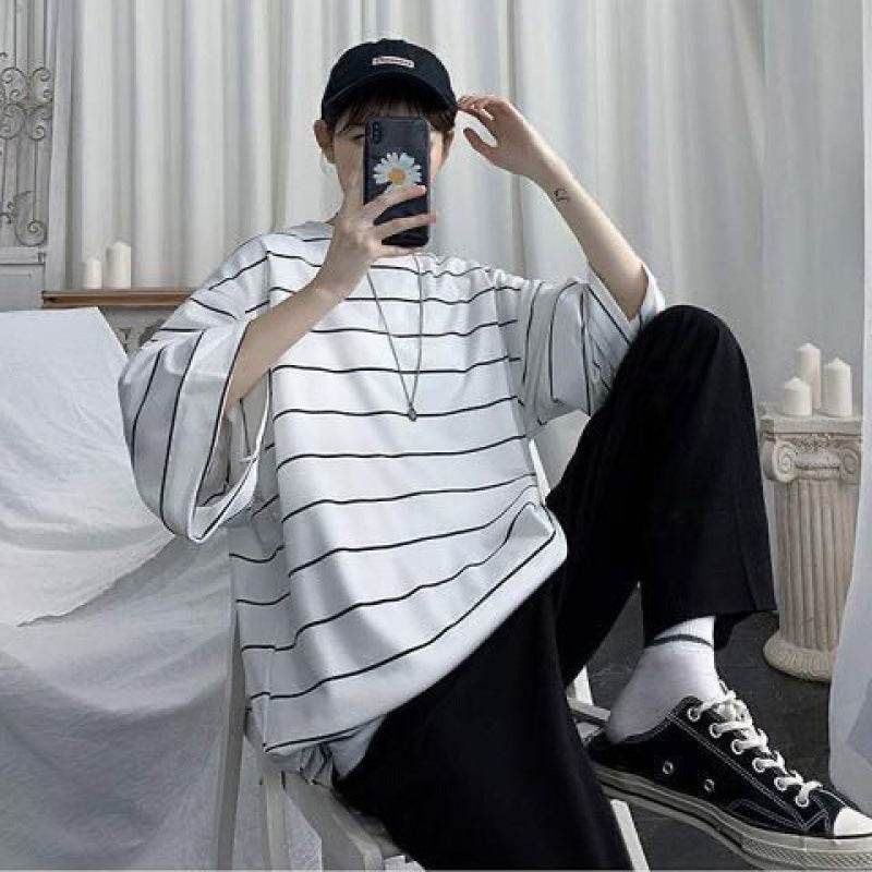 Summer Half Sleeve Batwing T-Shirt for Boys - Trendy Loose Style - Buy Center