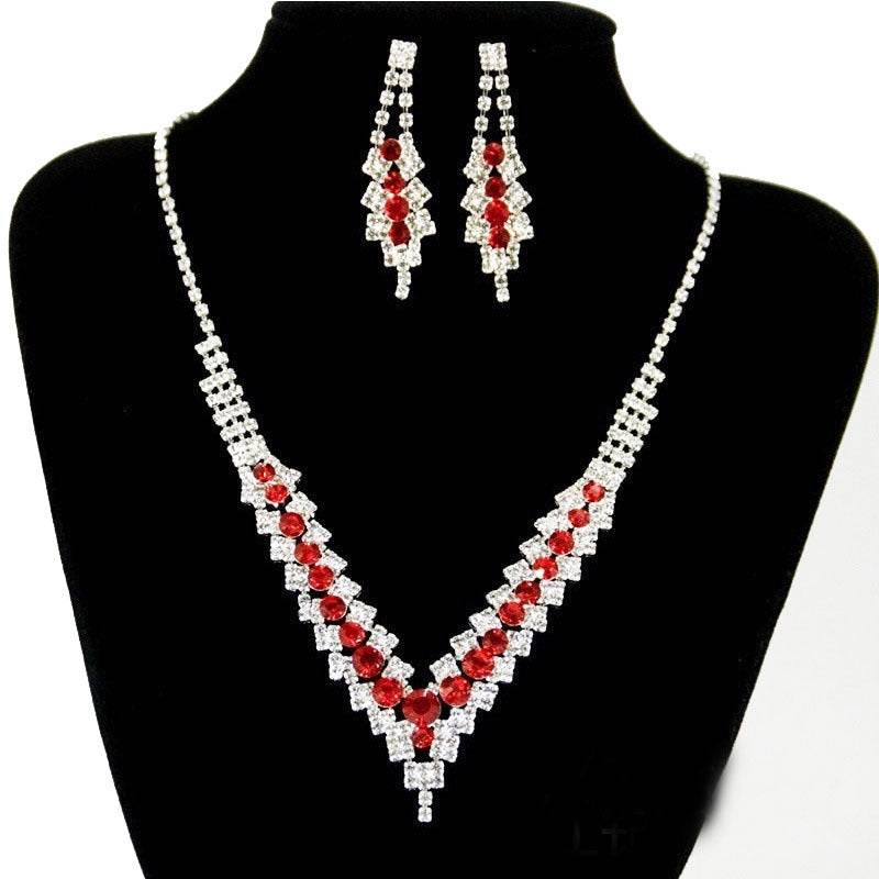 Buycenter Women's Minimalist Crystal Necklace Set - Fashion Jewelry - Buy Center