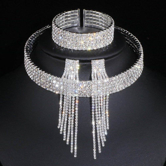 Buycenter Diamond Choker Necklace Set - Stylish Jewelry for Women - Buy Center