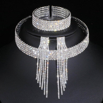 Buycenter Diamond Choker Necklace Set - Stylish Jewelry for Women - Buy Center