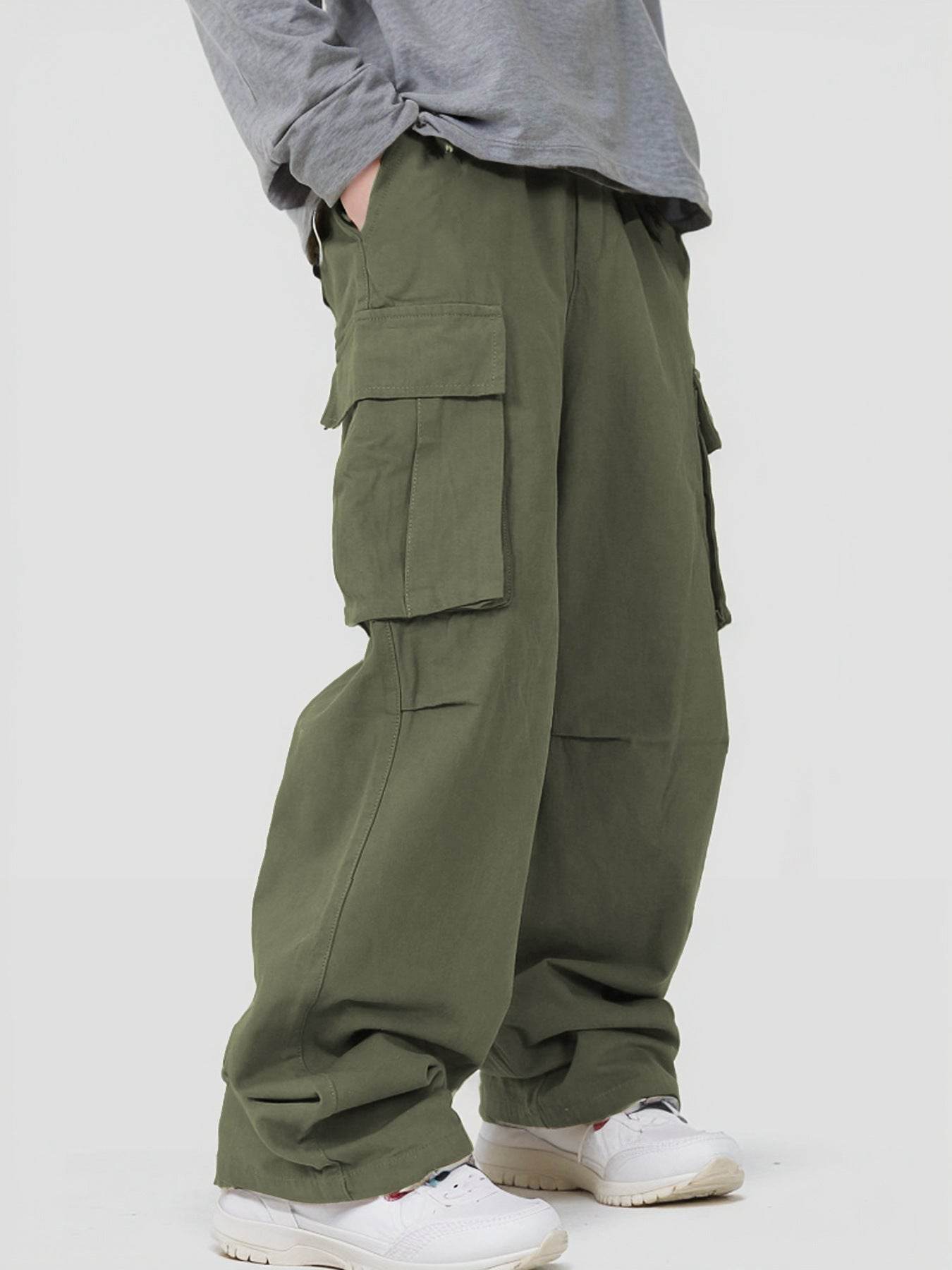 BuyCenter Three-Dimensional Pocket Overalls - Casual Lace-Up Pants 2025 - Buy Center