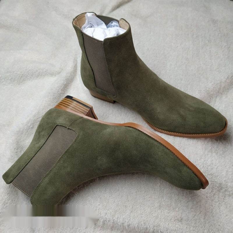 Men's Buckskin Martin Boots - Stylish All-Match Design for Winter 2025 - Buy Center