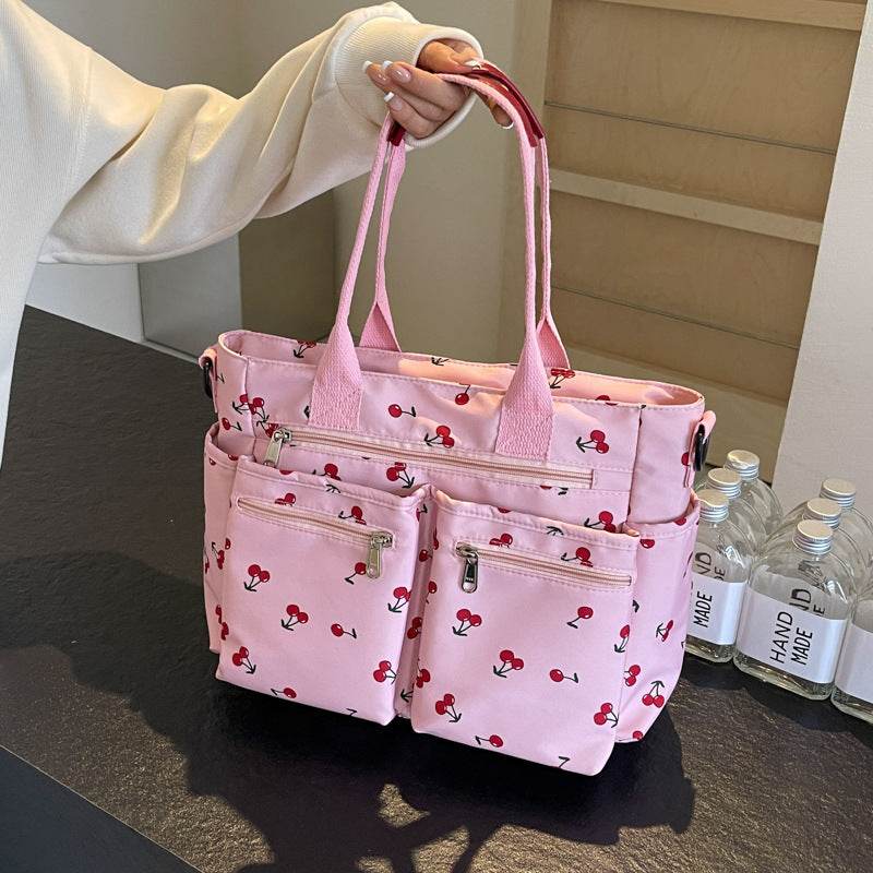Stylish Printed Cherry Women's Messenger Bag - Fashionable Daily Use - Buy Center