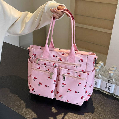Stylish Printed Cherry Women's Messenger Bag - Fashionable Daily Use - Buy Center