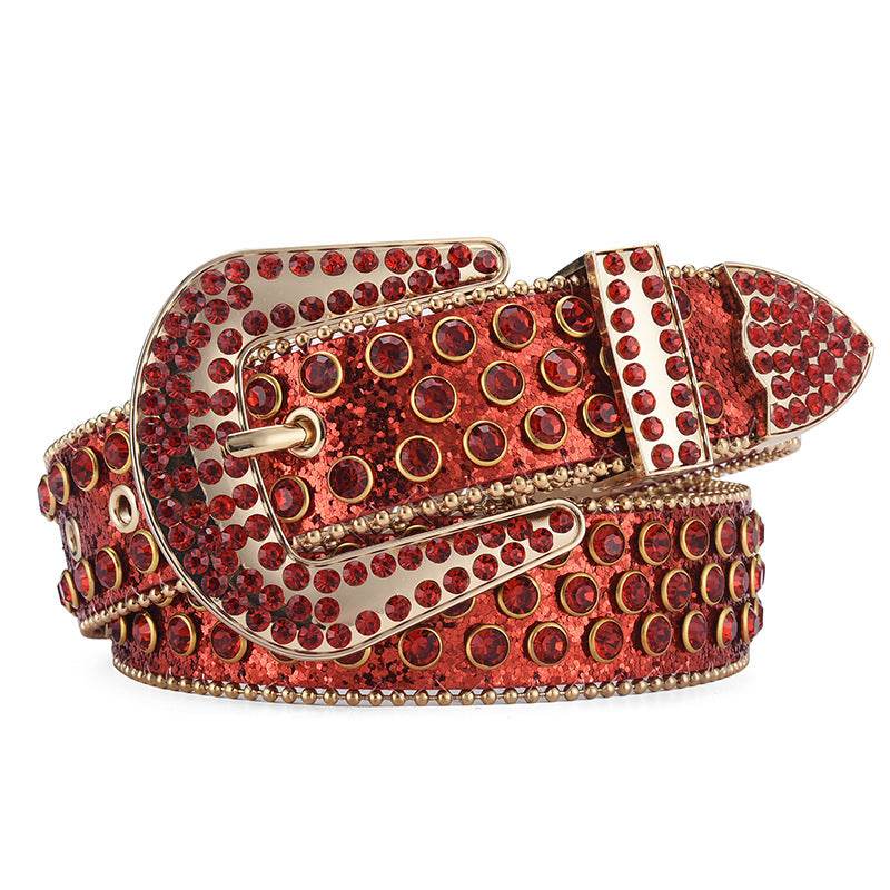 Men Women Alloy Punk Rock Rivet Belt - Stylish & Durable Fashion Accessory - Buy Center