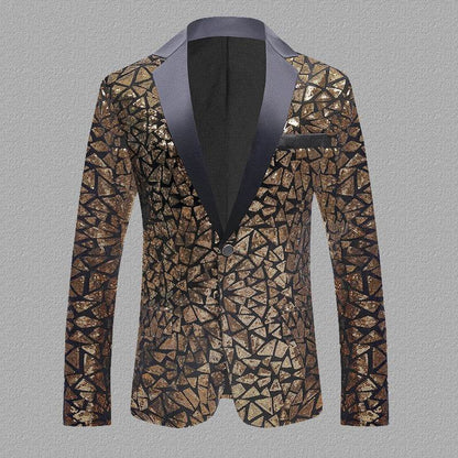 Velvet Men's Slim Fit Sequined Dress - Perfect for Formal Occasions - Buy Center