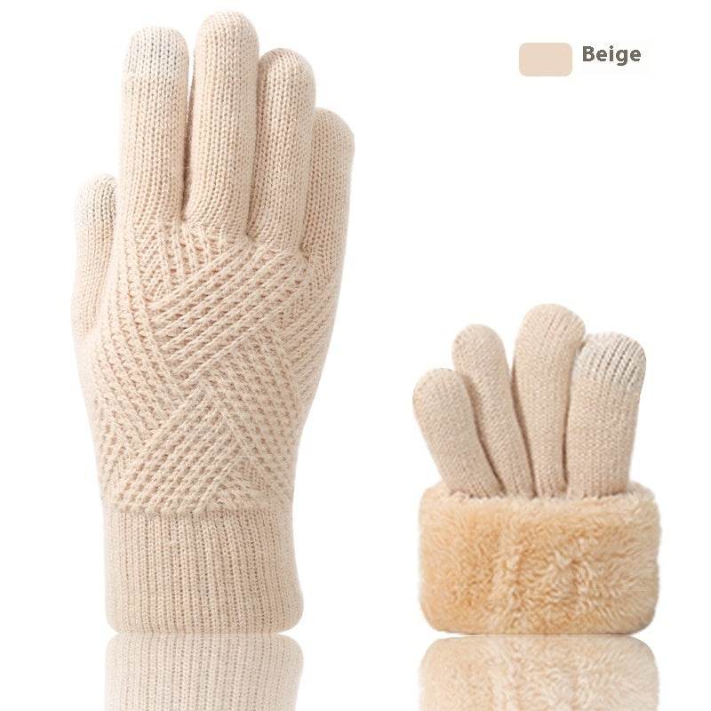 Women's Thermal Touch Screen Gloves - Double Layer, Windproof, Fleece-lined - Buy Center