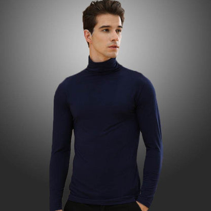 Men's High Neck Lapel Thermal Long Johns - Stylish & Warm for Winter - Buy Center