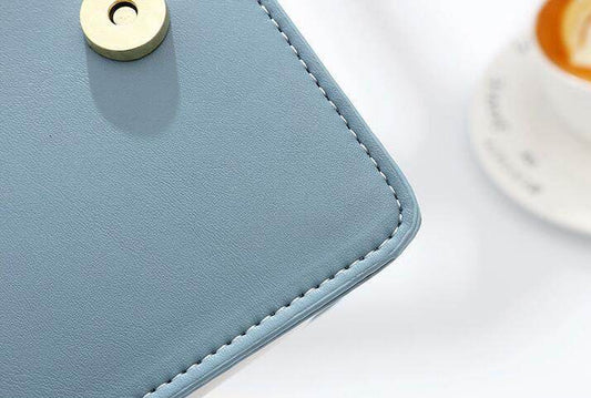 Buycenter Crossbody Square Shoulder Bag - Soft Genuine Leather in 7 Colors - Buy Center