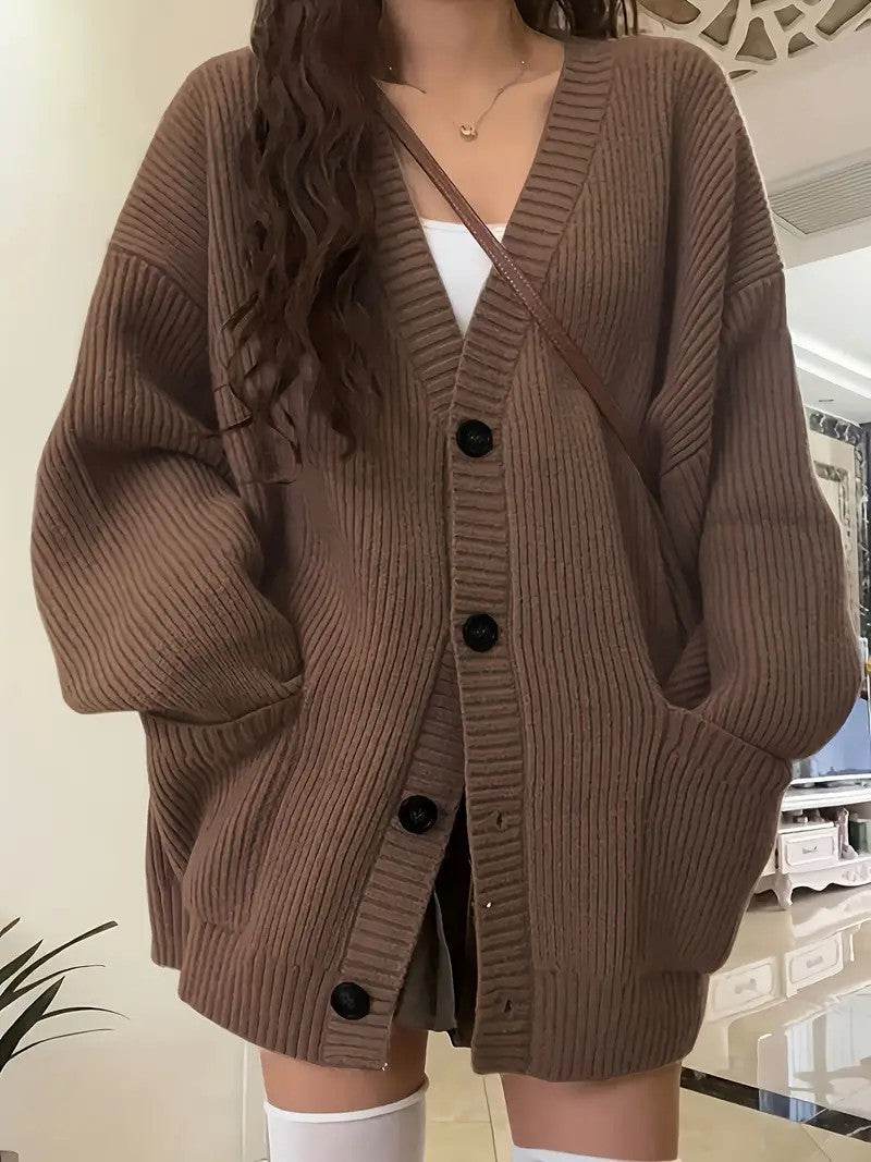 Buycenter Women's Vintage Loose Outer Wear Coat - Japanese Lazy Style - Buy Center