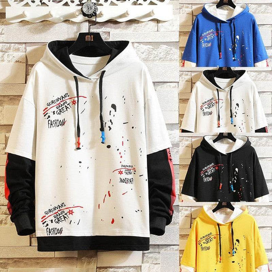 Buycenter Geometric Hoodie Sweatshirt - Comfortable Cotton Blend Fabric - Buy Center