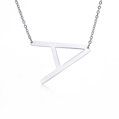Fabulous Rose Gold Initial Letter Pendant Necklace - Premium K-Gold Design - Buy Center