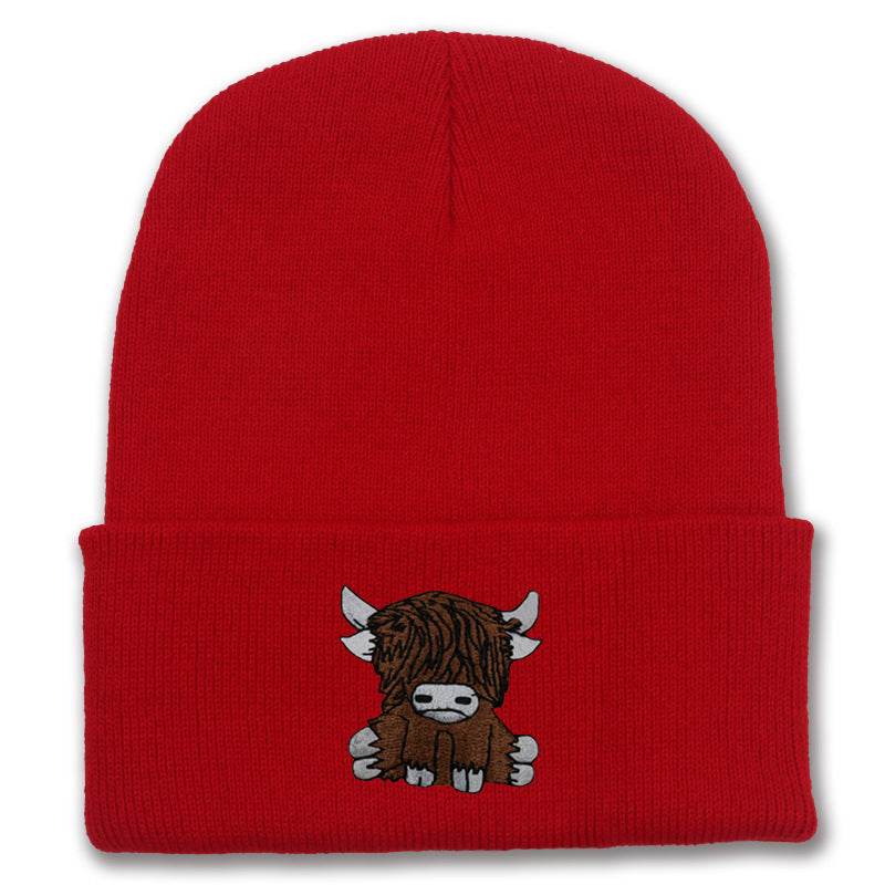 Cartoon Long Hair Yak Knitted Hat - Stylish and Warm Winter Fashion - Buy Center