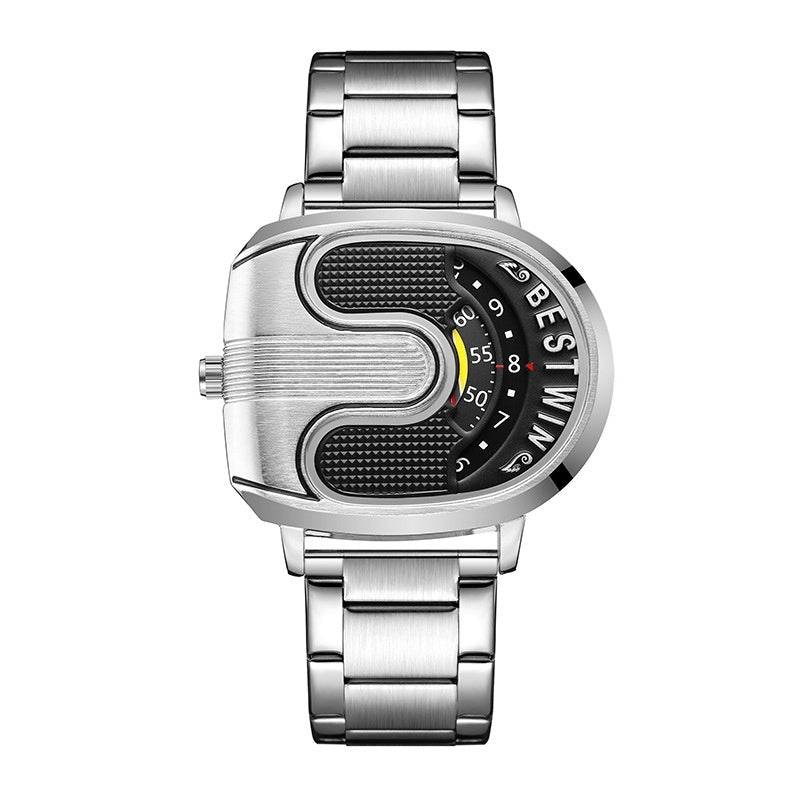 Men's U-Shaped Fashion Watch - Quartz Movement & 30m Waterproof Design - Buy Center