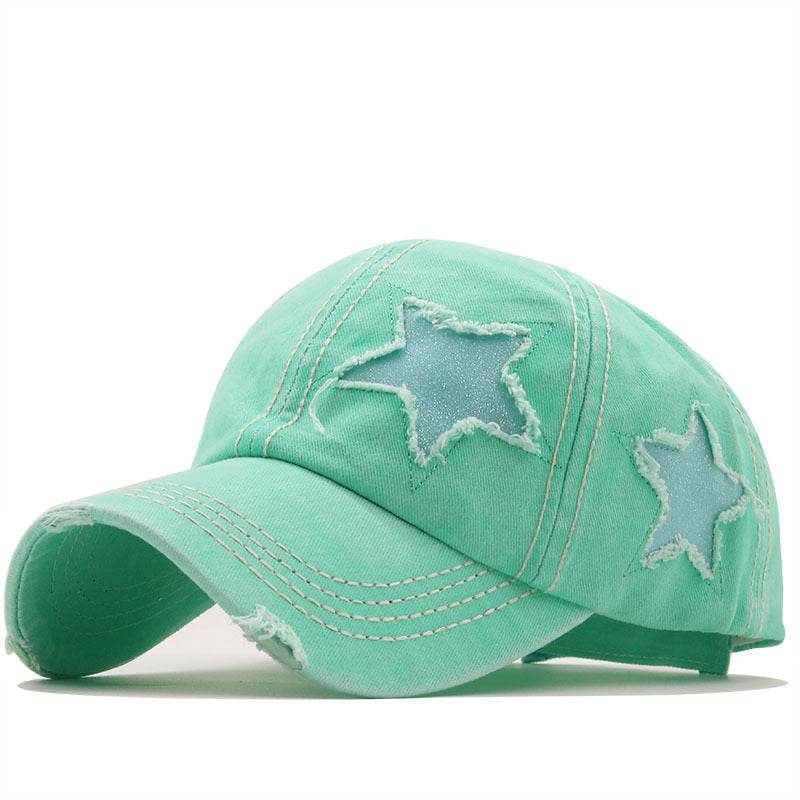 Buycenter Washed Pentagram Baseball Cap - Adjustable & Breathable for All - Buy Center