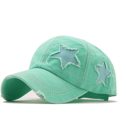 Buycenter Washed Pentagram Baseball Cap - Adjustable & Breathable for All - Buy Center