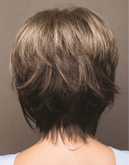 Mixed Blonde Brown Short Wig - Heat Resistant Synthetic Hair for Stylish Looks - Buy Center
