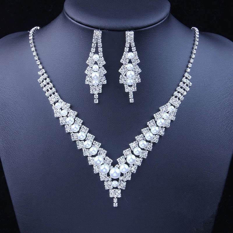 Buycenter Women's Minimalist Crystal Necklace Set - Fashion Jewelry - Buy Center