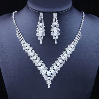 Buycenter Women's Minimalist Crystal Necklace Set - Fashion Jewelry - Buy Center