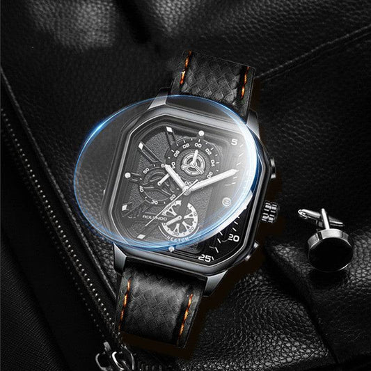 Buycenter Men's Quartz Watch - Fashionable Waterproof Design in Gray Black - Buy Center