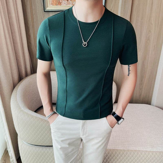 Buycenter Men's Slim Fit Short Sleeve T-Shirt - Solid Colors Available - Buy Center