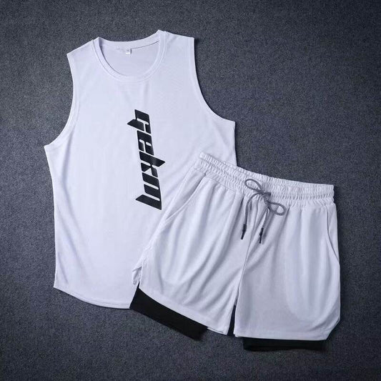 Speed Men's Athletic Shorts & Vest Set - Lightweight, Breathable Workout Gear - Buy Center