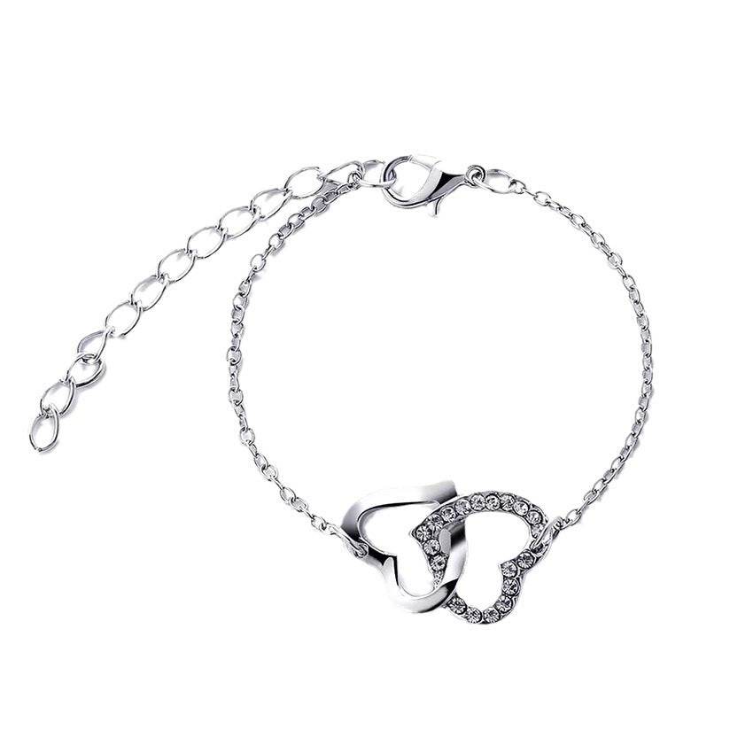 Buy Center Women's All-match Jewelry Set - Heart Shape Necklace & Rings - Buy Center