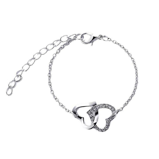 Buy Center Women's All-match Jewelry Set - Heart Shape Necklace & Rings - Buy Center