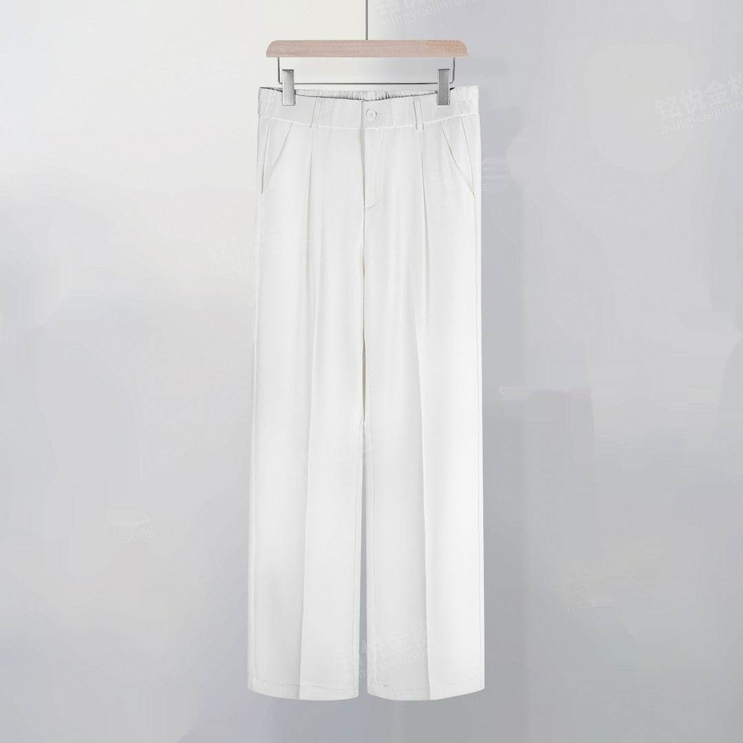 Summer Straight Leg Pants - Comfortable Bamboo Fiber, Stylish Fit - Buy Center