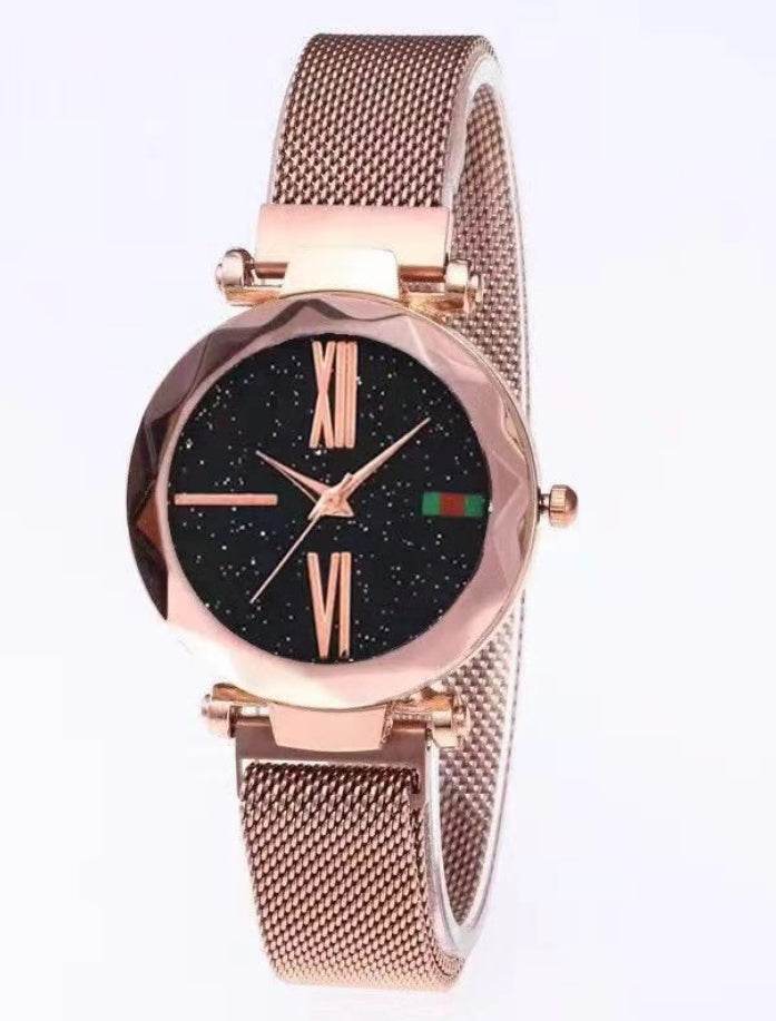 Buy Center Starry Sky Women's Watch - Diamond Quartz with Magnet Mesh - Buy Center