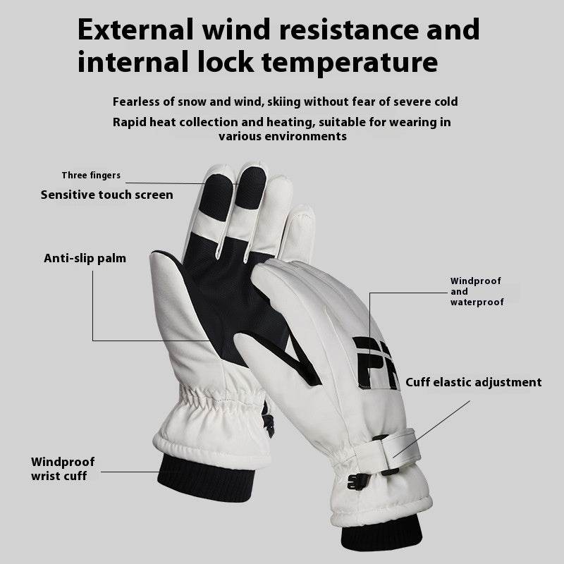 Women's Waterproof Touchscreen Gloves - Fleece Lined & Non-Slip for Winter - Buy Center