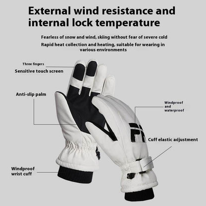 Women's Waterproof Touchscreen Gloves - Fleece Lined & Non-Slip for Winter - Buy Center