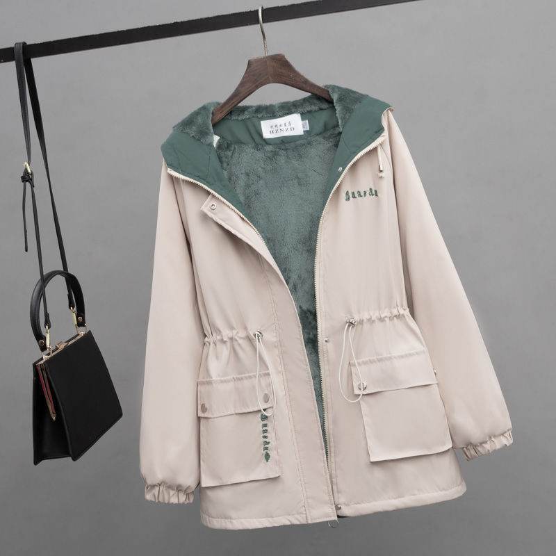 Buycenter Women’s Velvet Padded Thickened Coat - Urban Style Trench - Buy Center