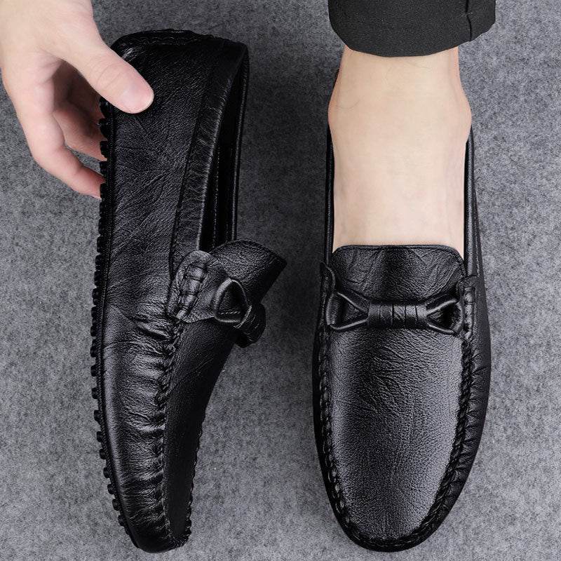 British One-Pedal Men's Casual Shoes - Premium Leather & Durable Comfort - Buy Center