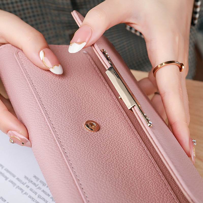 New Ladies' Tri-fold Purse - Ultra-Light PU Wallet in Stylish Colors - Buy Center
