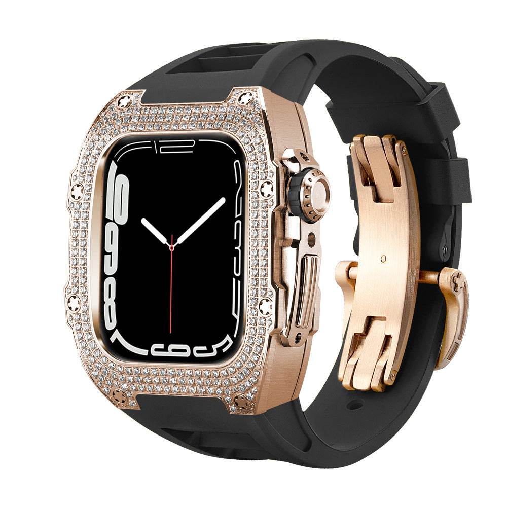 Buy Center Diamond-Studded Watch Strap - Men's Sports Watch Accessory - Buy Center