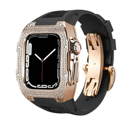 Buy Center Diamond-Studded Watch Strap - Men's Sports Watch Accessory - Buy Center