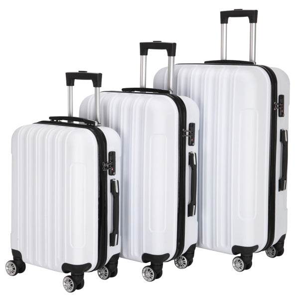 Vertical Pattern 3-in-1 Trolley Case - Durable, Large Capacity Luggage - Buy Center