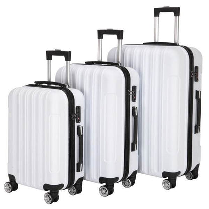 Vertical Pattern 3-in-1 Trolley Case - Durable, Large Capacity Luggage - Buy Center