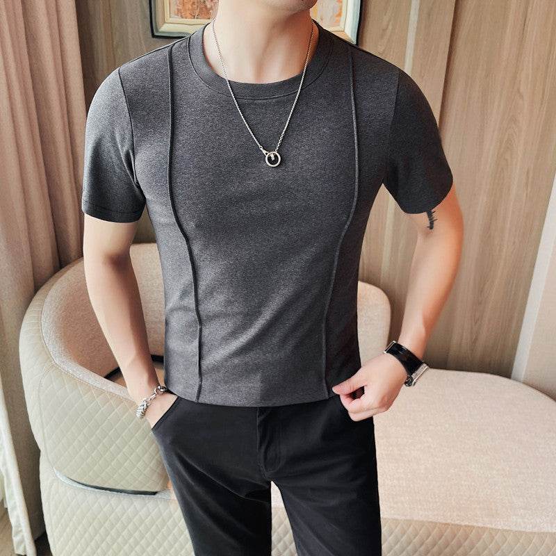 Buycenter Men's Slim Fit Short Sleeve T-Shirt - Solid Colors Available - Buy Center