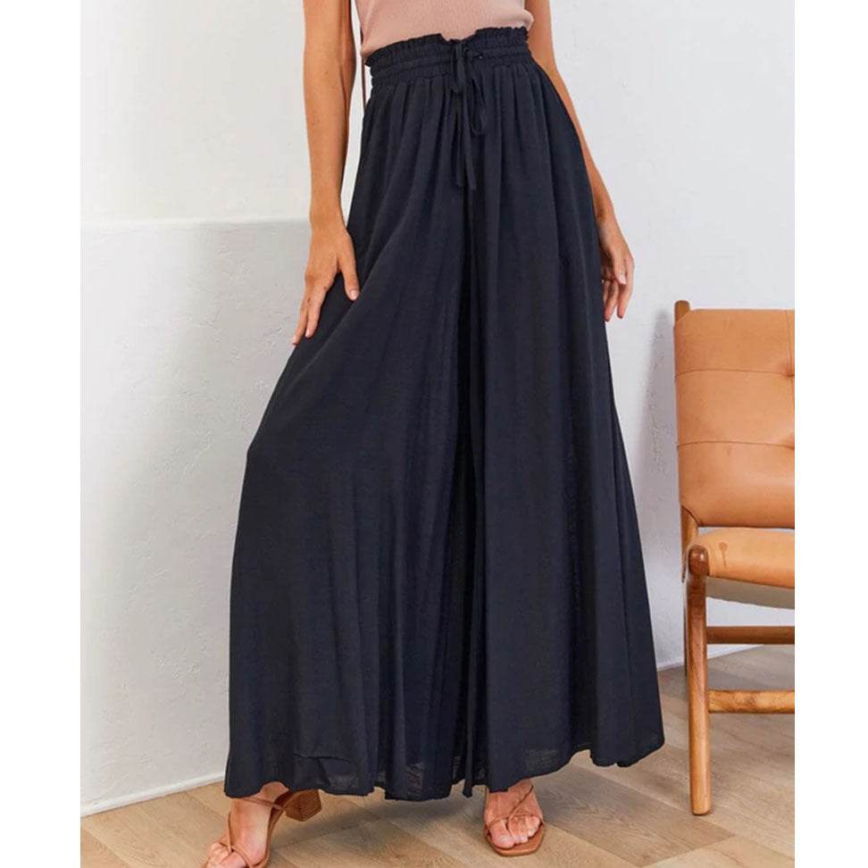 Stylish Printed Wide-leg Trousers - Comfortable Spandex Pants for All Sizes - Buy Center