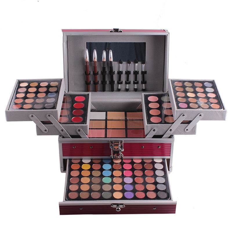 Miss Rose Vibrant Eyeshadow Palette - Makeup Artist Cosmetic Bag Set - Buy Center