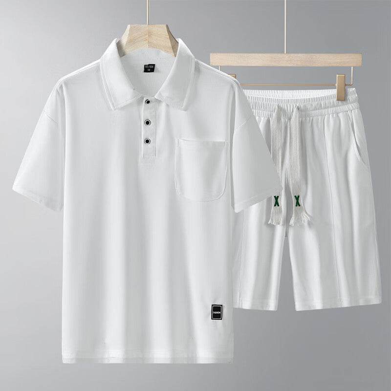 Men's Sports Suit - Short-Sleeved T-Shirt & Shorts Set for Active Lifestyle - Buy Center