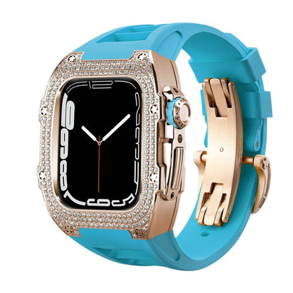 Buy Center Diamond-Studded Watch Strap - Men's Sports Watch Accessory - Buy Center