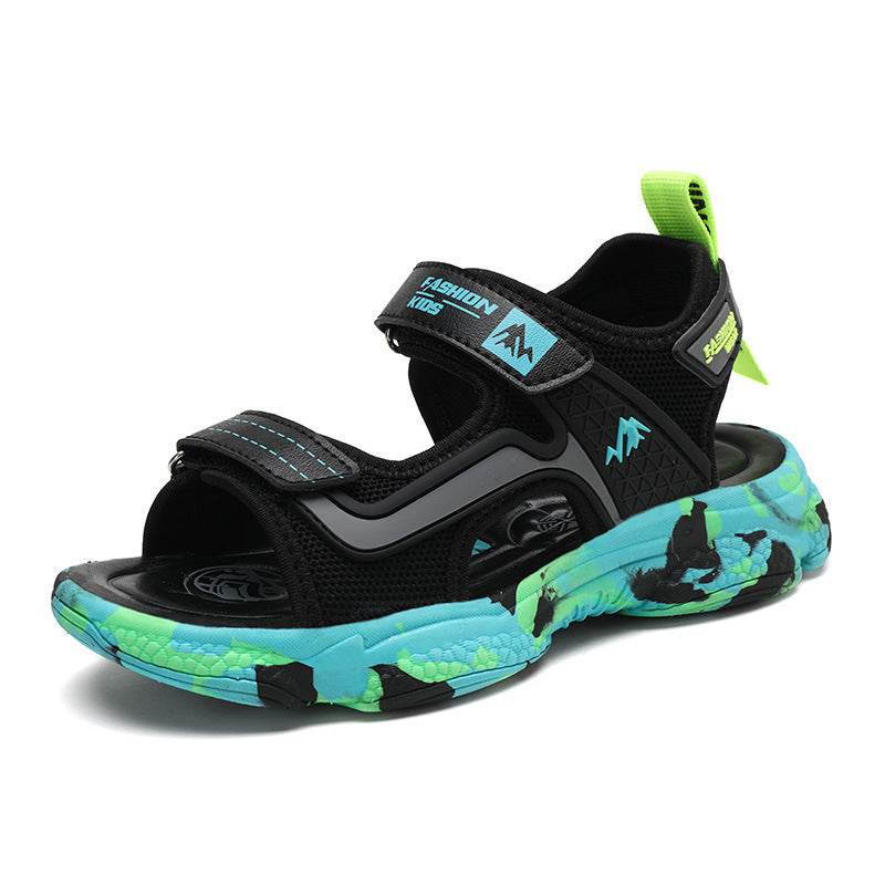 Stylish Children's Soft Leather Sandals - Non-Slip Fashion for Kids - Buy Center