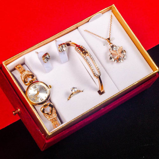 Goddess Festival Jewelry Set - Watch, Bracelet, Necklace, Earrings & Ring - Buy Center